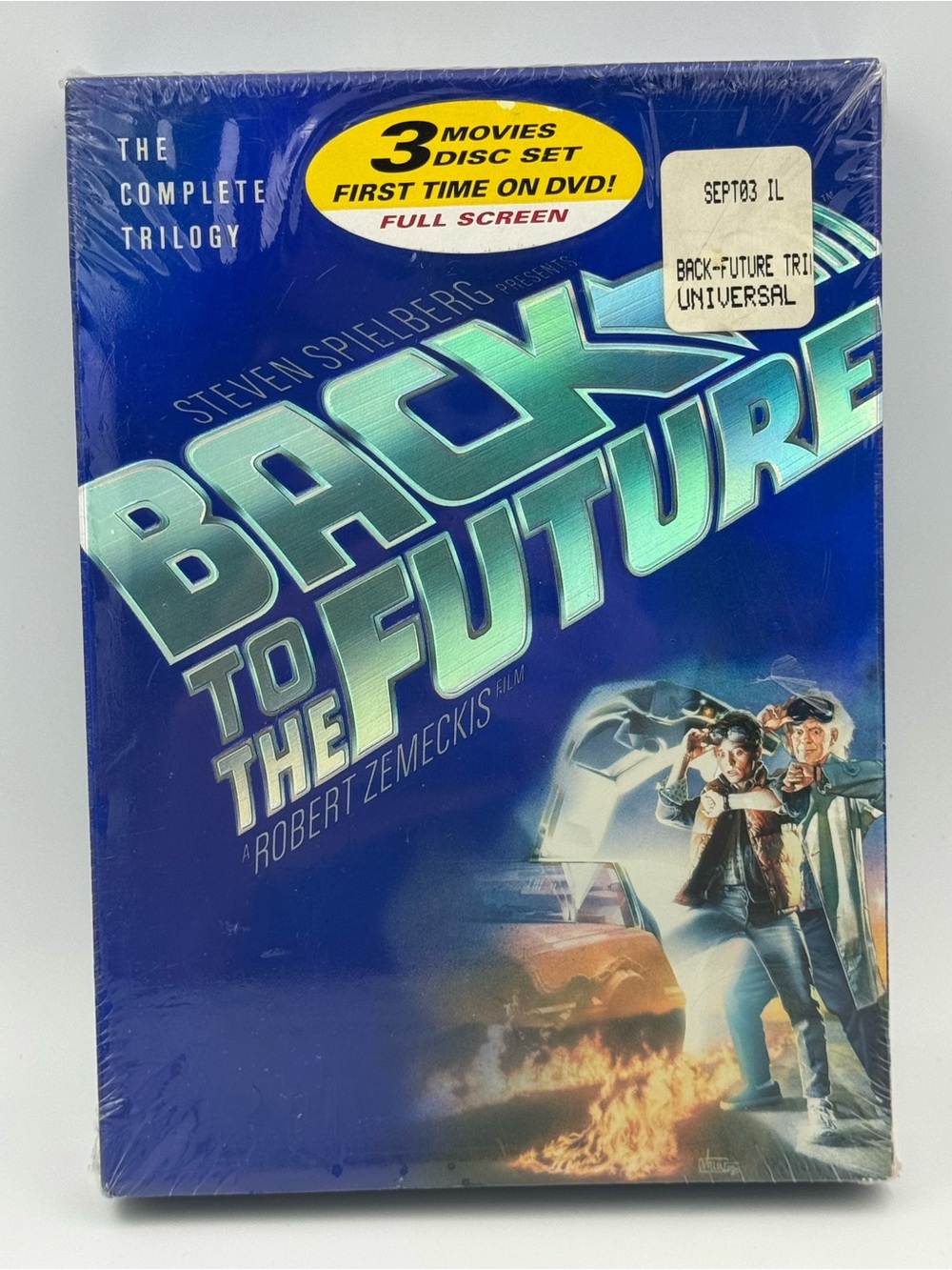 Back to the Future Complete Trilogy DVD 2002 Factory Sealed Holographic 3 Disc